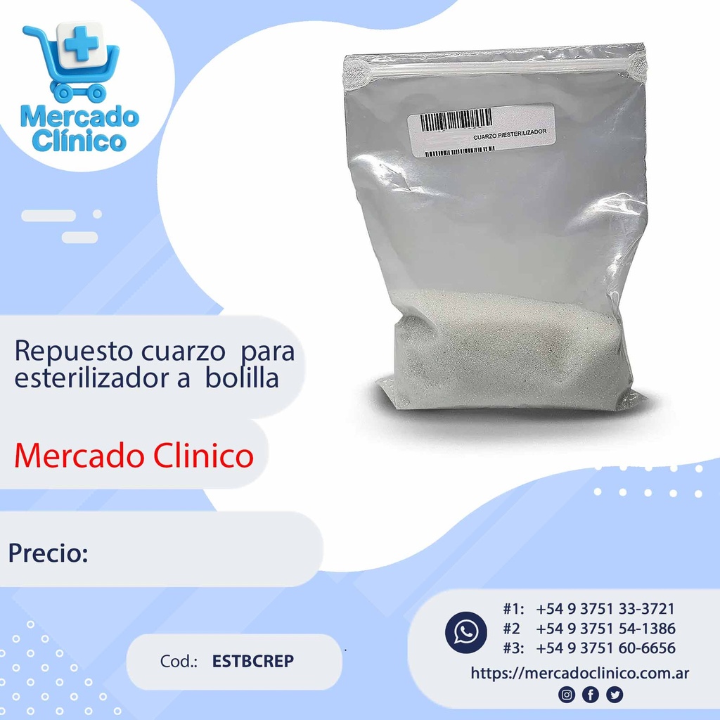 Repuesto cuarzo  para esterilizador a  bolilla  - Mercado Clinico