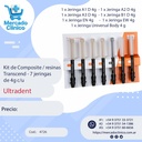 Kit de Composite / resinas  Transcend - 7 jeringas  de 4g c/u - Ultradent