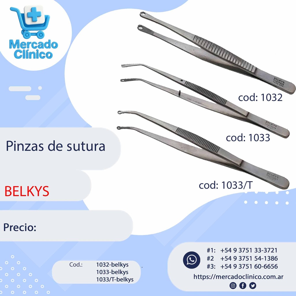 Pinza de sutura  - Belkys