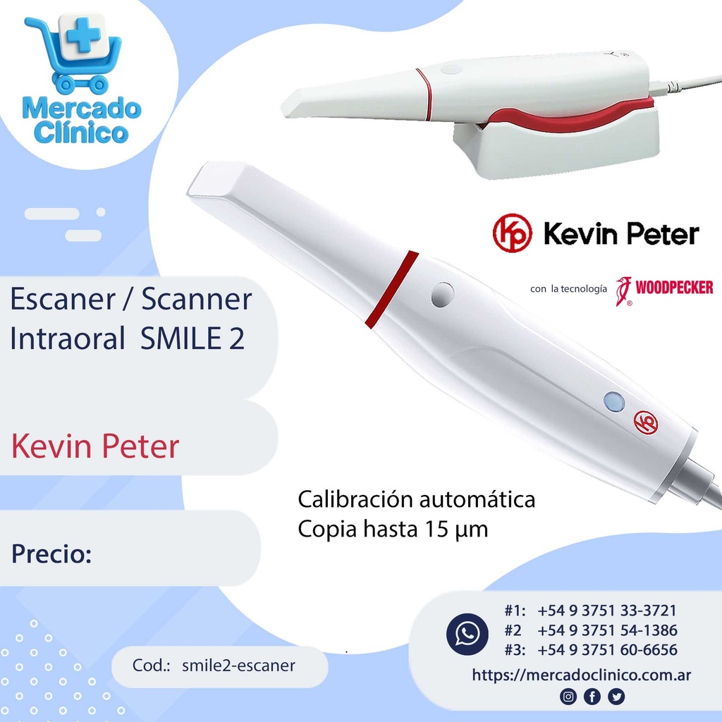 Escaner / Scanner  Intraoral  SMILE 2  - Kevin Peter (By Woodpecker)