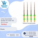Limas mecanizada flexible TF4 Gold x 4  #35 - de 25mm Reciprocante - Perfect