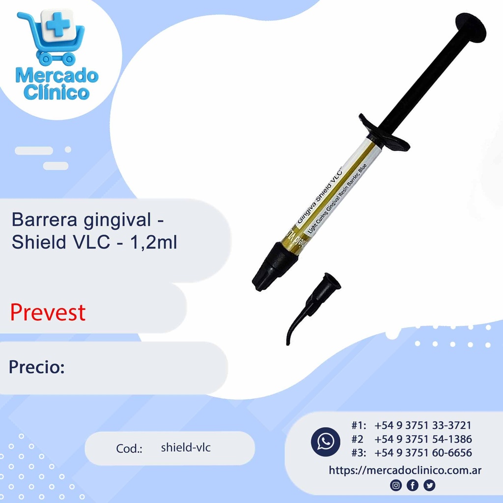 Barrera gingival - Shield VLC - 1,2ml - PREVEST