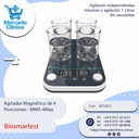 Agitador Magnético de 4  Posiciones - MMS-4Max - Biosmartest