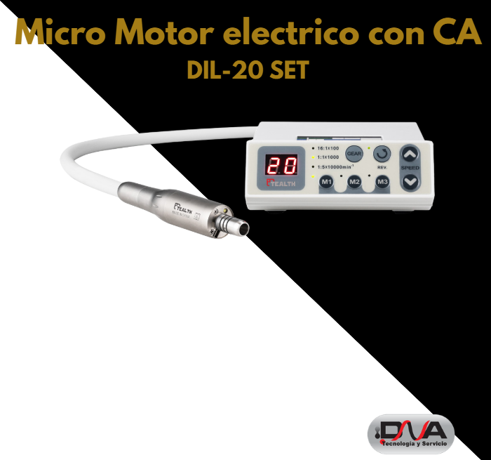 Micromotor eléctrico con Contra Angulo unidad 220v - TEALTH 