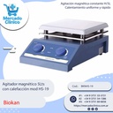 Agitador magnético 5Lts  con calefacción mod HS-19 - Biokan