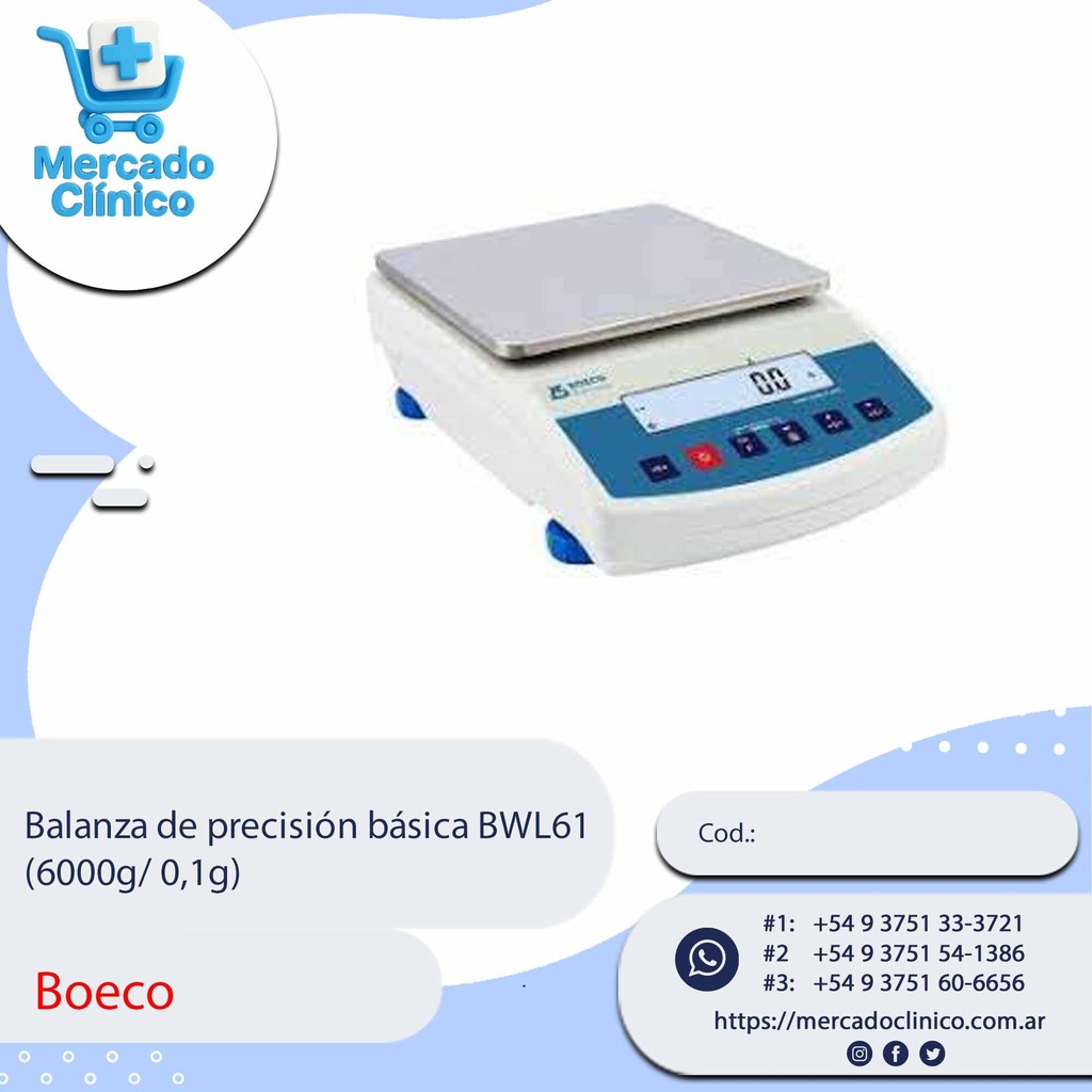 Balanza de precisión Boeco  BPS40 750gr, 1mg con  calibracion interna - Boeco