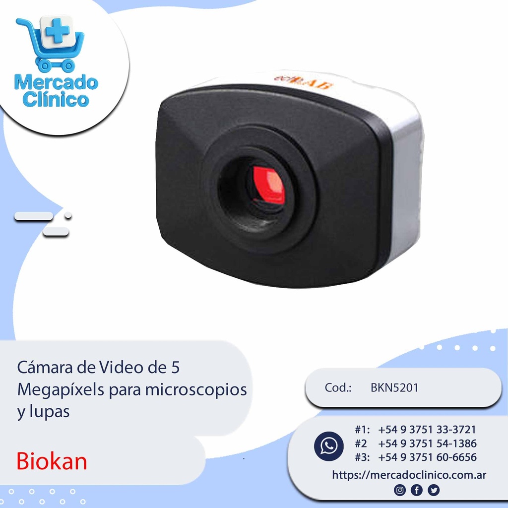 Cámara de Video de 10 Megapíxels para microscopios y lupas - Biokan