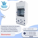 Campana de extracción de gases  para ácidos y bases fuertes;  construida en polipropileno  de 1,00mt. Modelo FH1000(P)  - Biosmartest