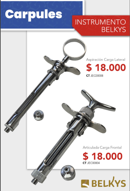 Jeringa Carpule p/ anestubo - Belkys 