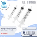 Jeringa Luer Slip con Aguja   Latex Free - X Unidad - Euromix