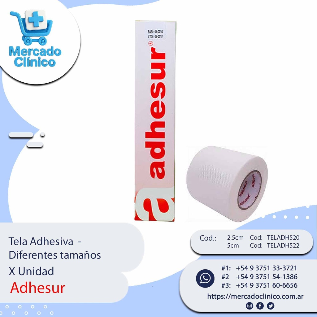 Tela Adhesiva  -  Diferentes tamaños - Adhesur