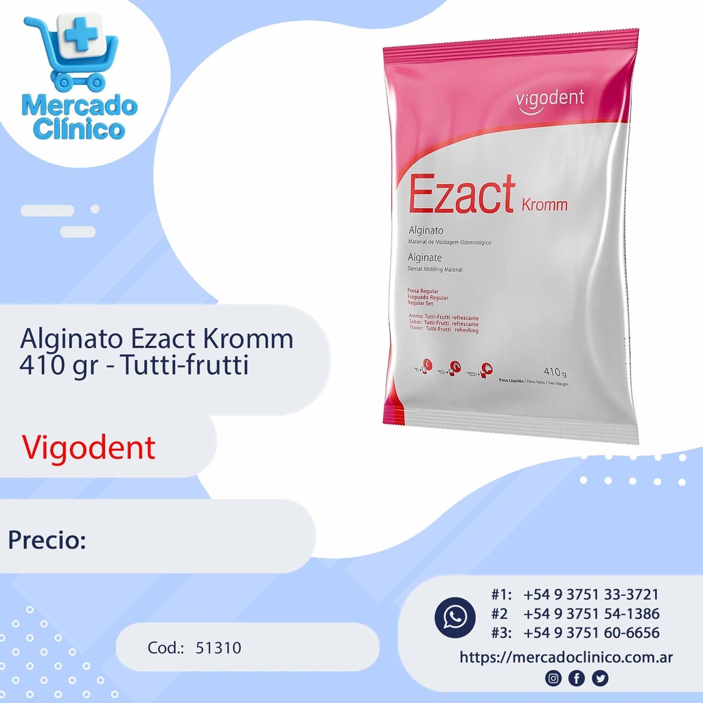 Alginato AZACT KROMM x 410gr - VIGODENT