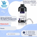 Resina 3D Dental Bio Splint Transparente de 500 gr -  p/ hacer férulas / placas miorelajantes  - Prizma - Makertech