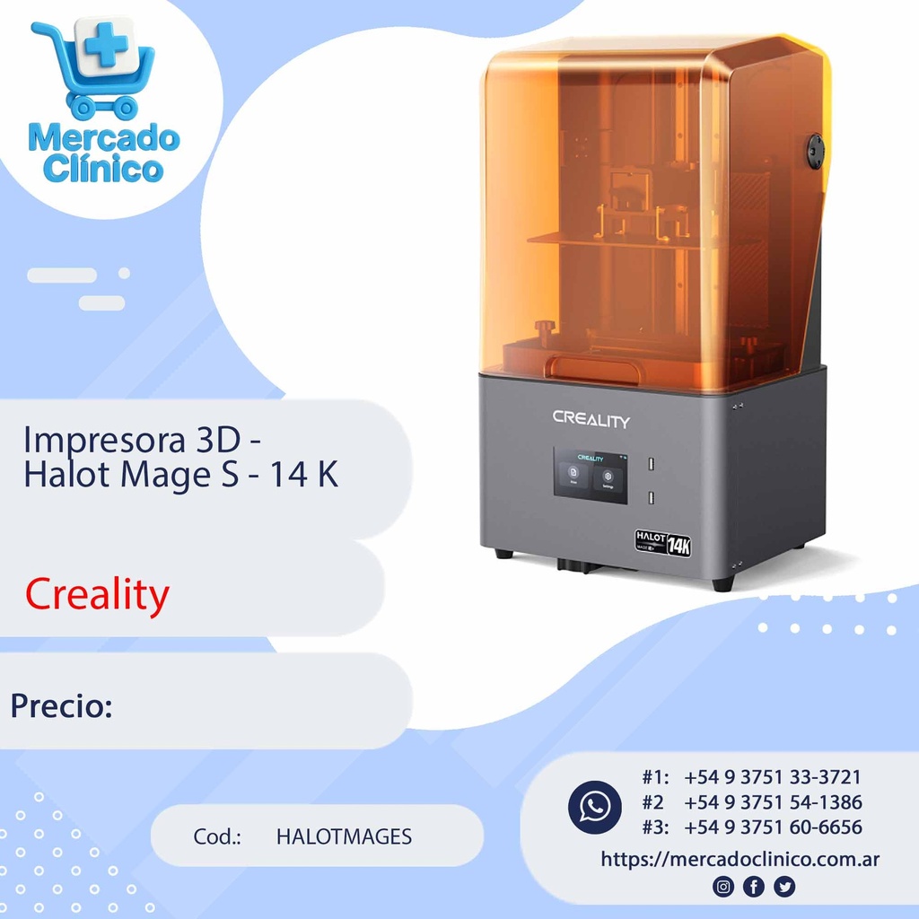 Impresora 3D -  Halot Mage S - 14 K - Creality