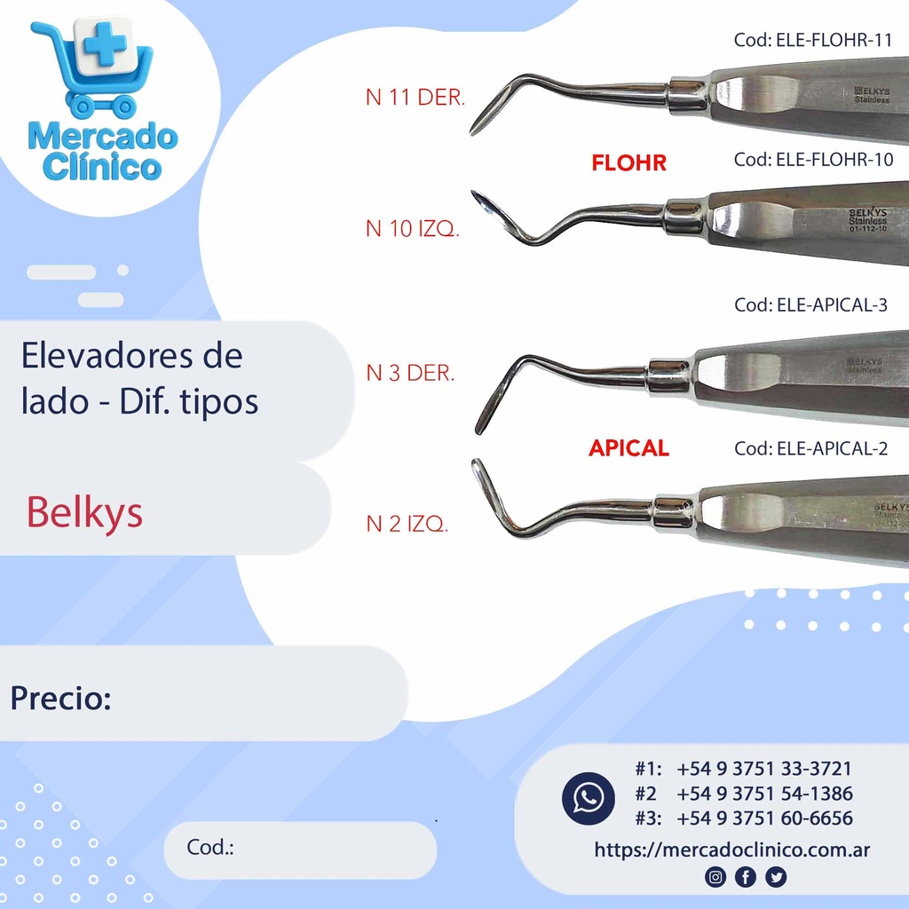 Elevadores de lado - Dif. Tipos - Belkys