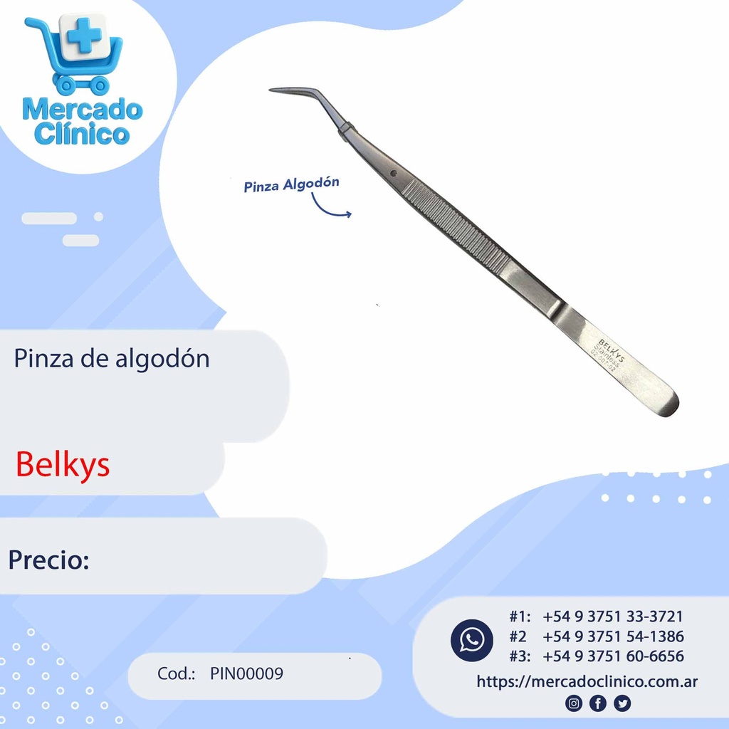 Pinza de Algodón - Belkys