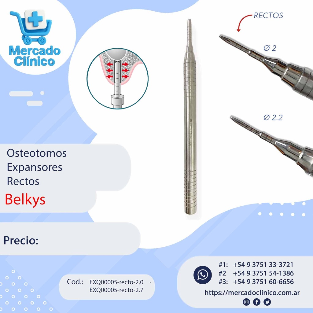 Osteotomos Expansores Rectos - Belkys