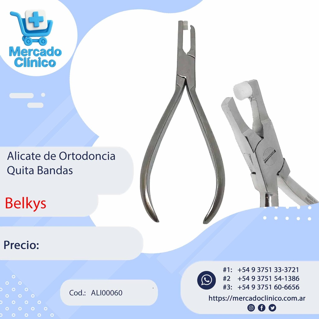 Alicates de Ortodoncia Quita Banda - Belkys