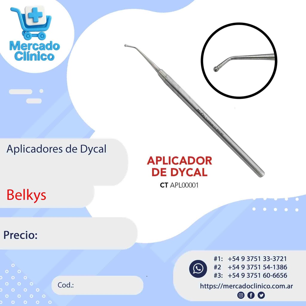Aplicadores / espatulas / atacador- Woodson - Belkys (copia)