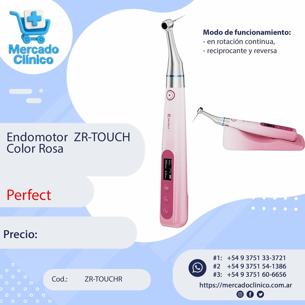 Endomotor ZR TOUCH + 1 blíster de limas de regalo - Perfect
