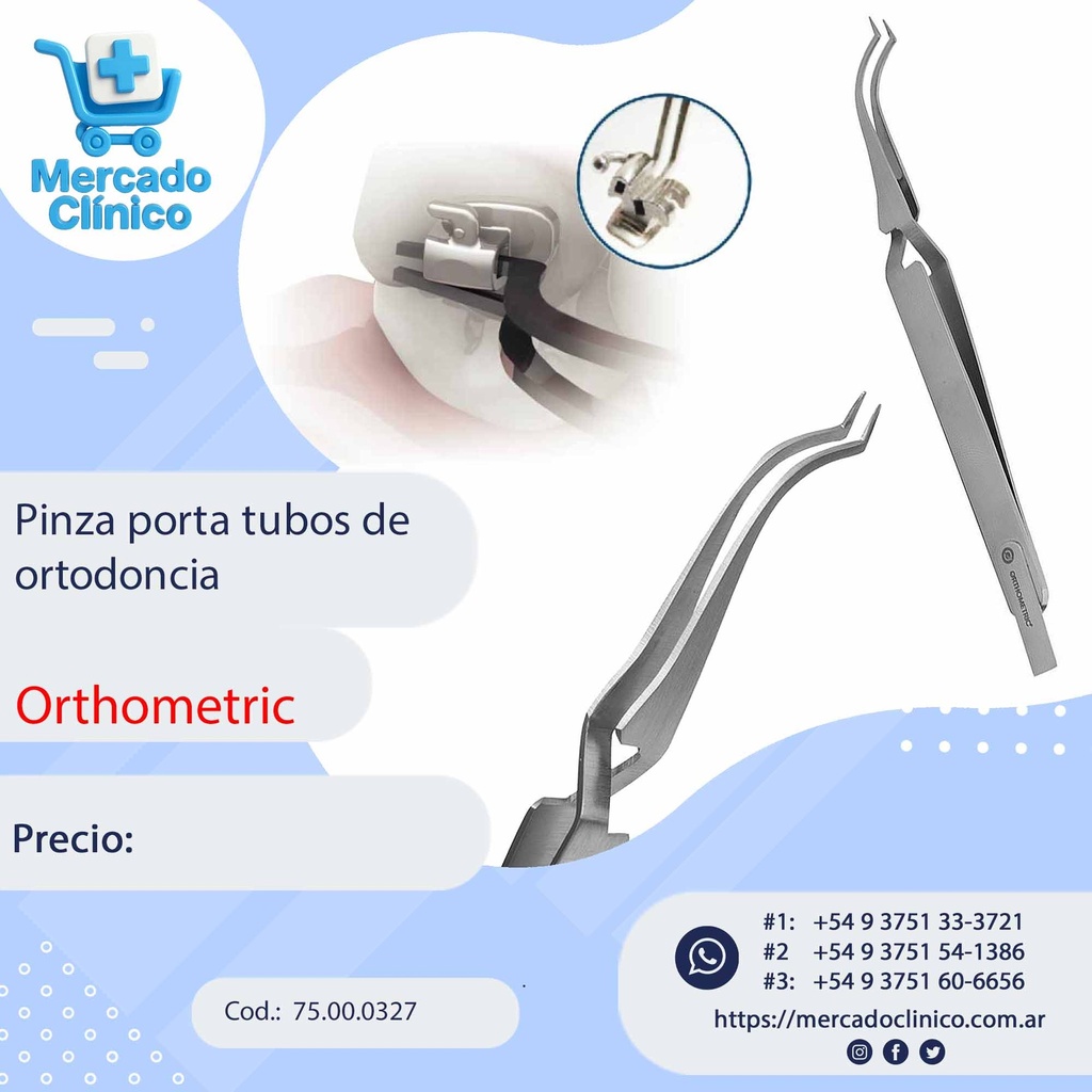 Pinza porta tubos - Ortodoncia - ORTHOMETRIC