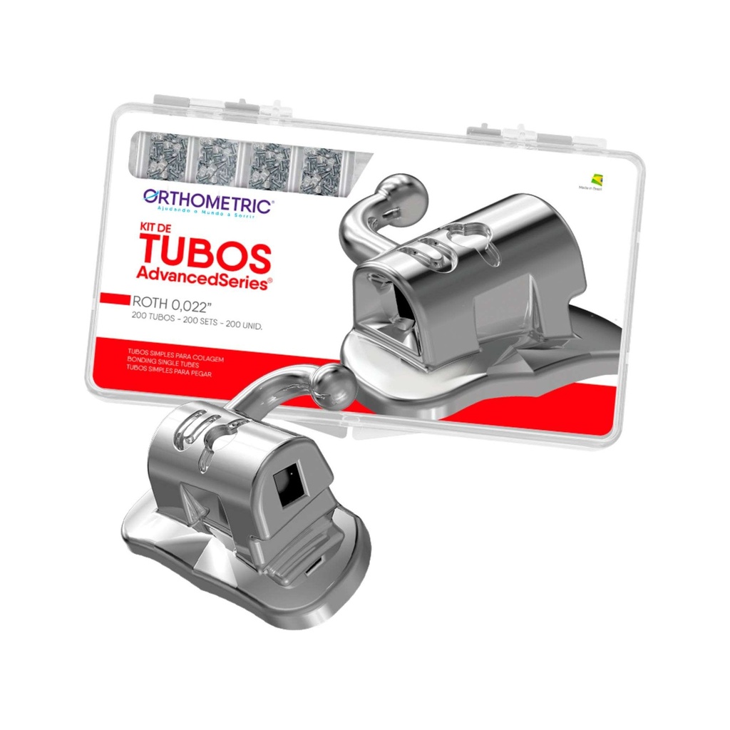 Tubos Pd 6 y 7-  Roth - Simple - para pegar- X 1 unidad- Orthometric 