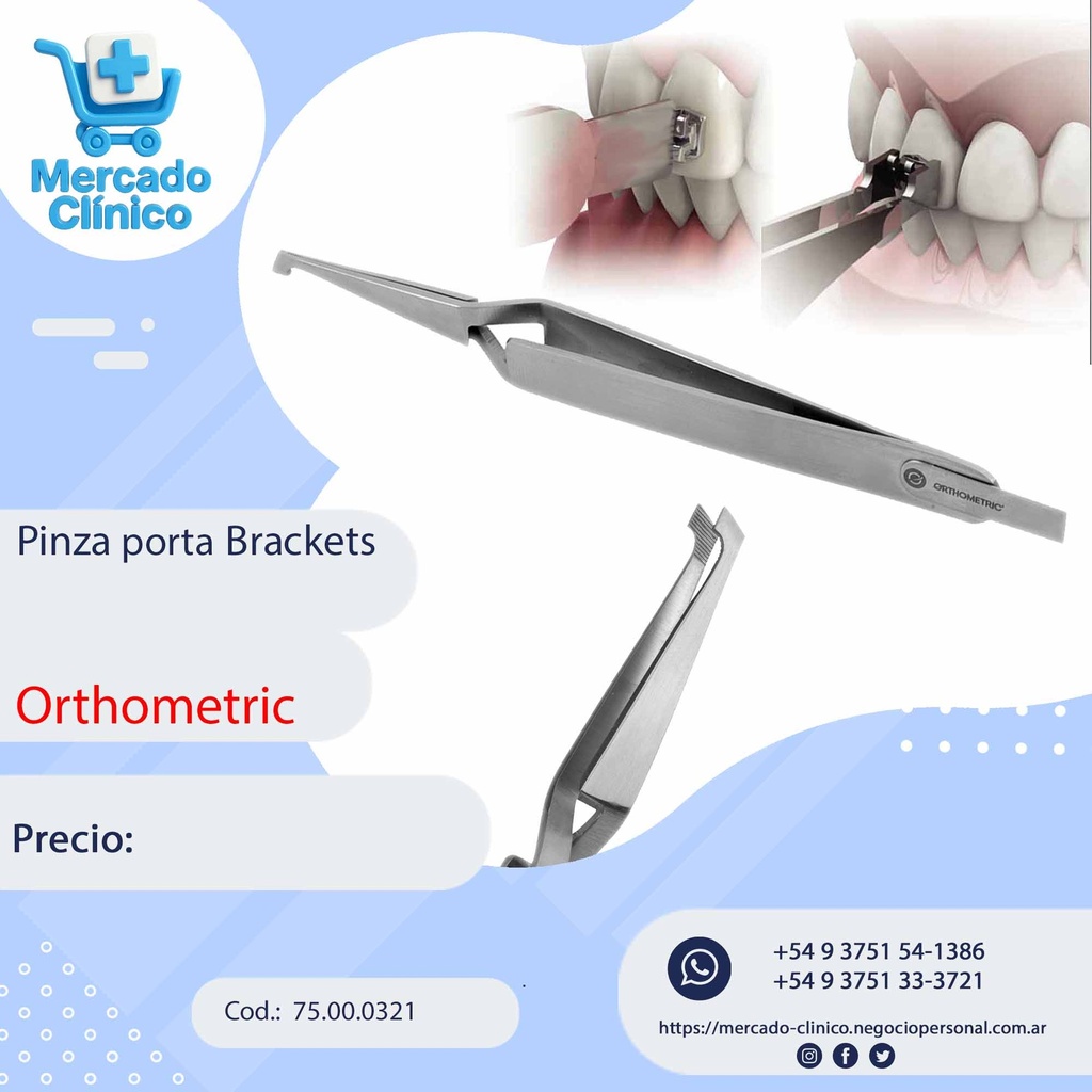 Pinza Porta brackets - Posicionador - Orthometric 