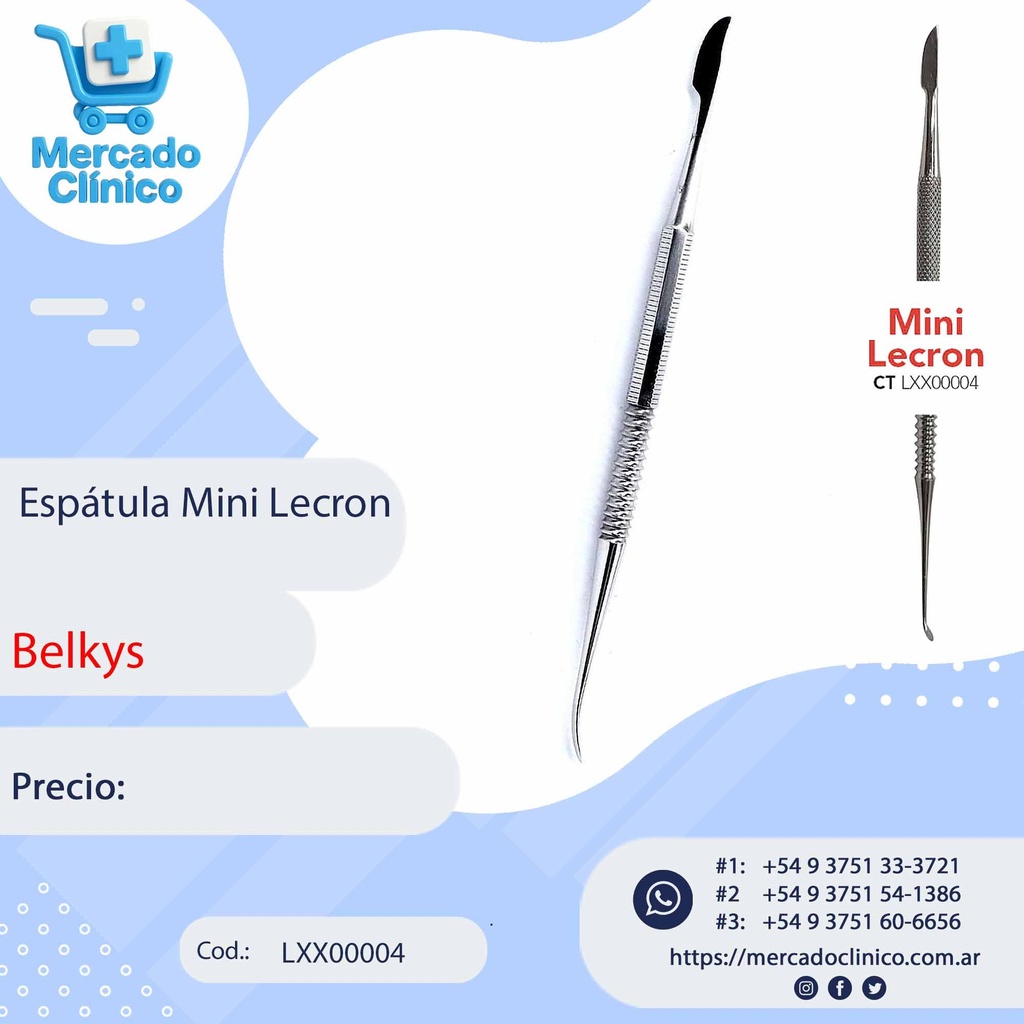 Espátula mini lecron - Belkys