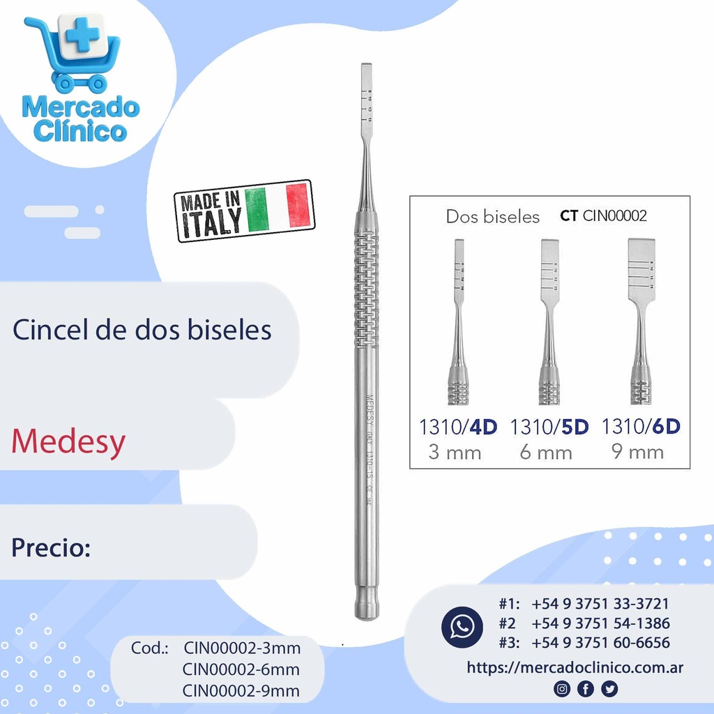 Cincel de 1 bisel - Medesy (copia)