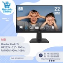 Monitor Pro LED MP225V Full HD 22" - MSI