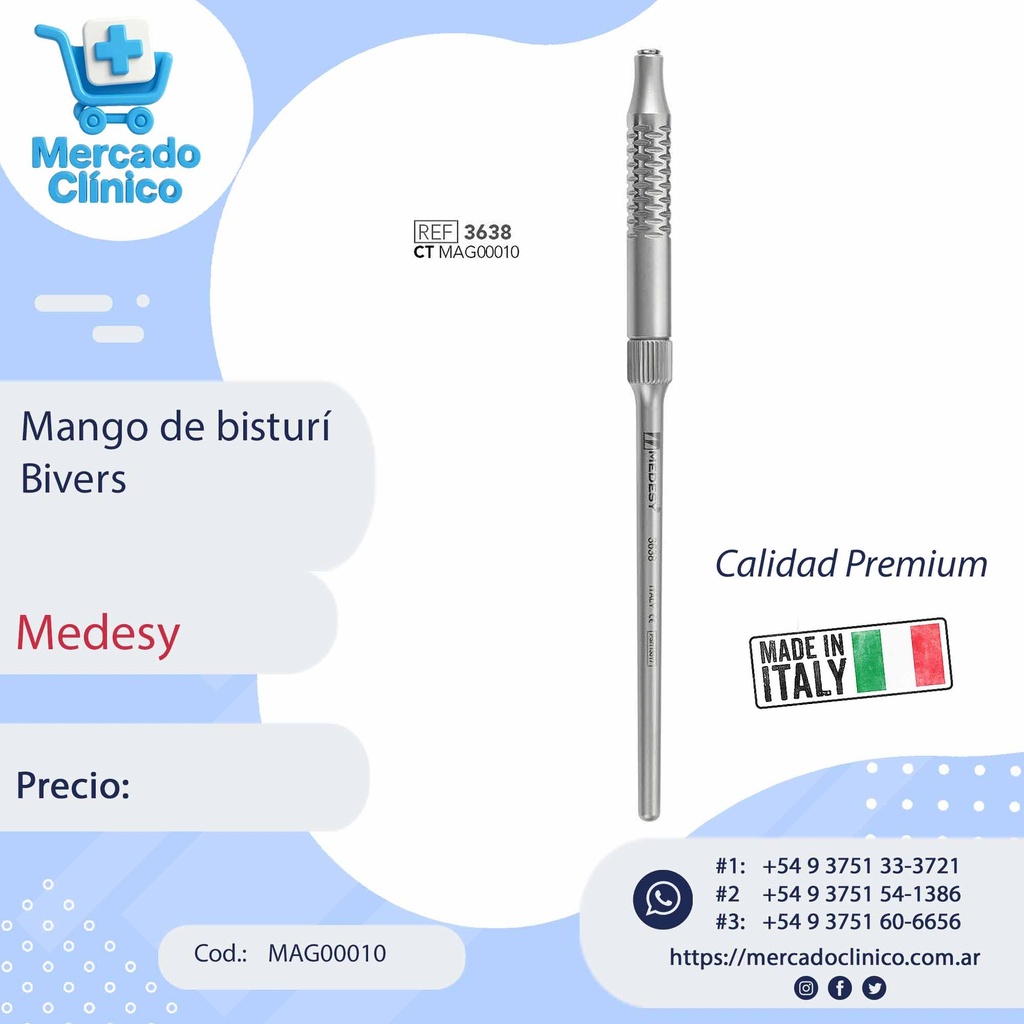 Mango de bisturí Bivers - Medesy