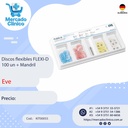 Discos flexibles FLEXI-D p/ pulido y acabado de composite, metal, porcelana x 100 con mandril - EVE
