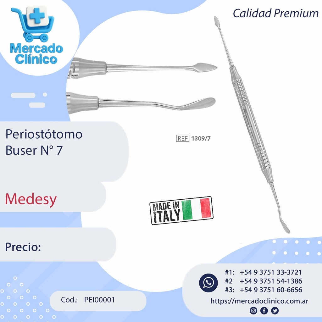 Periostótomo Buser N° 7 - Medesy