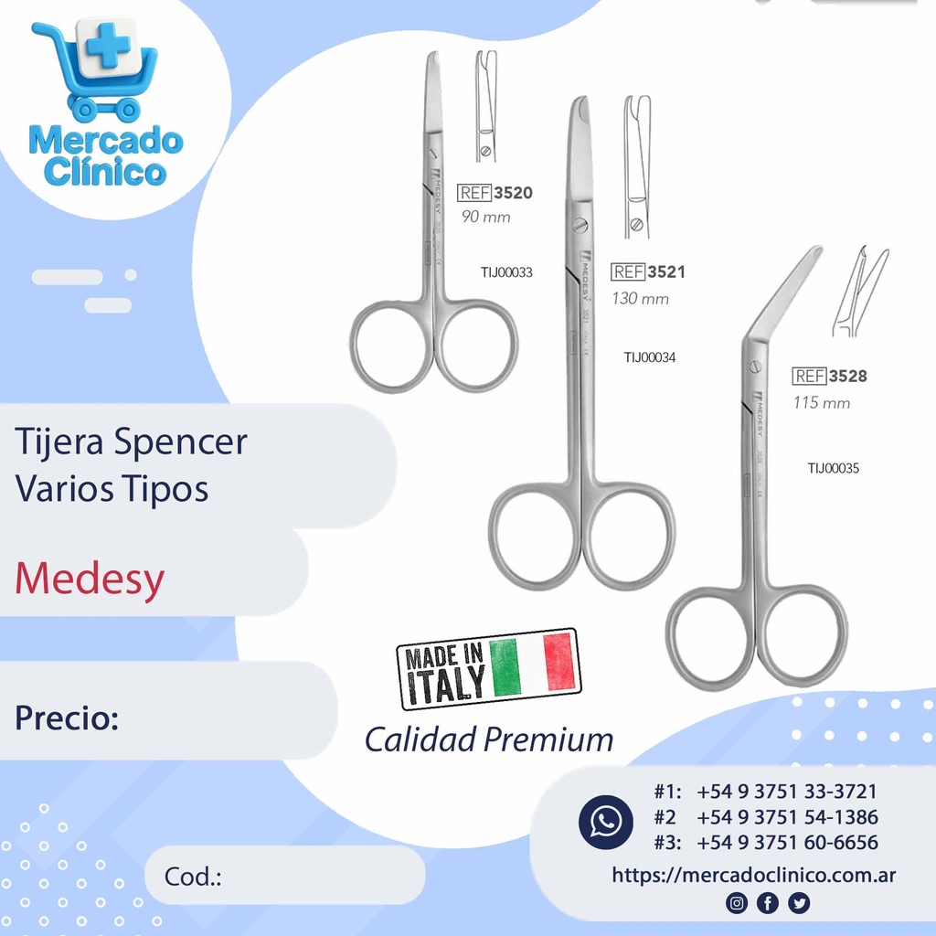 Tijera Spencer - Medesy