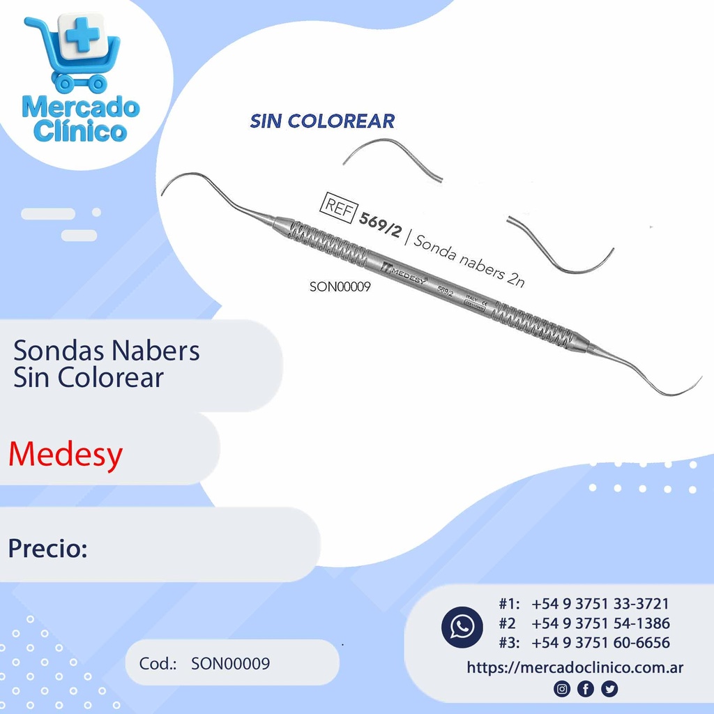 Sondas Nabers Sin Colorear - Medesy