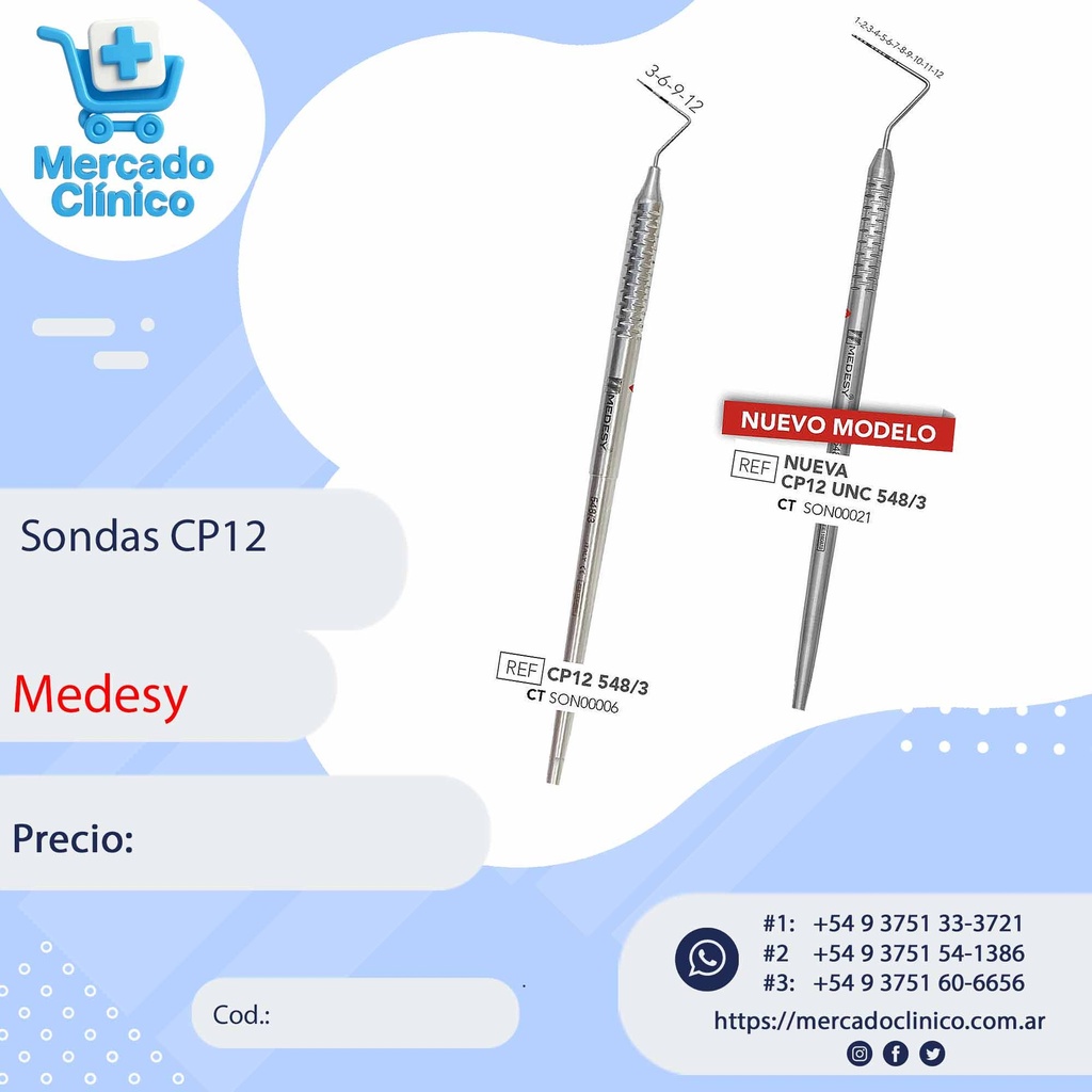 Sondas CP12 - Medesy