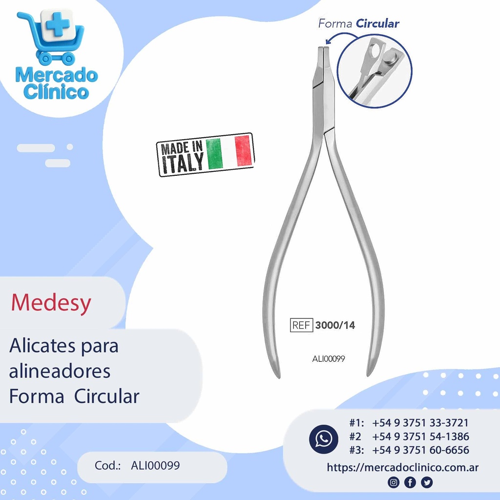 Alicates para  alineadores Forma Circular - Medesy