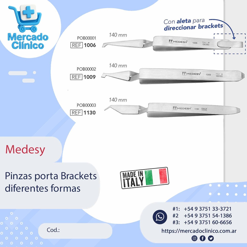 Pinza porta Brackets - Medesy