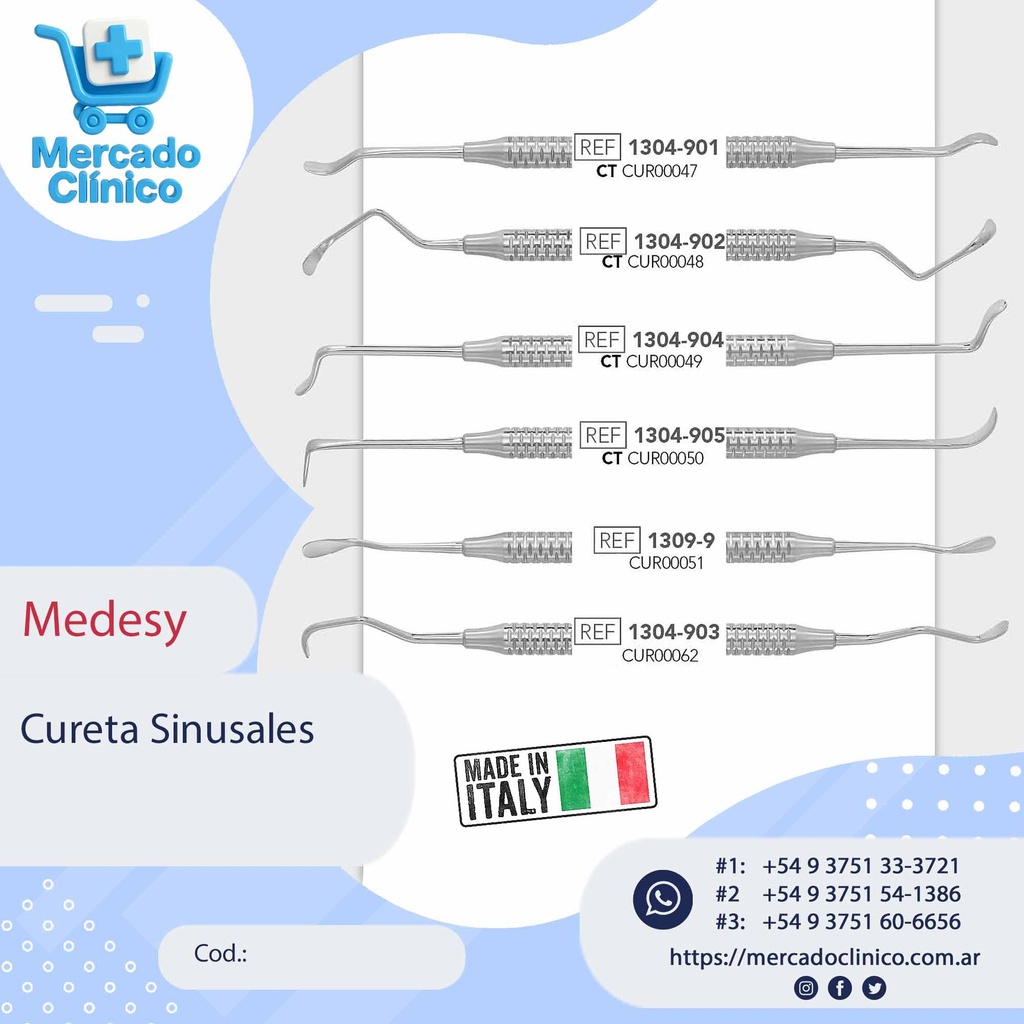 Cureta Sinusales - Medesy