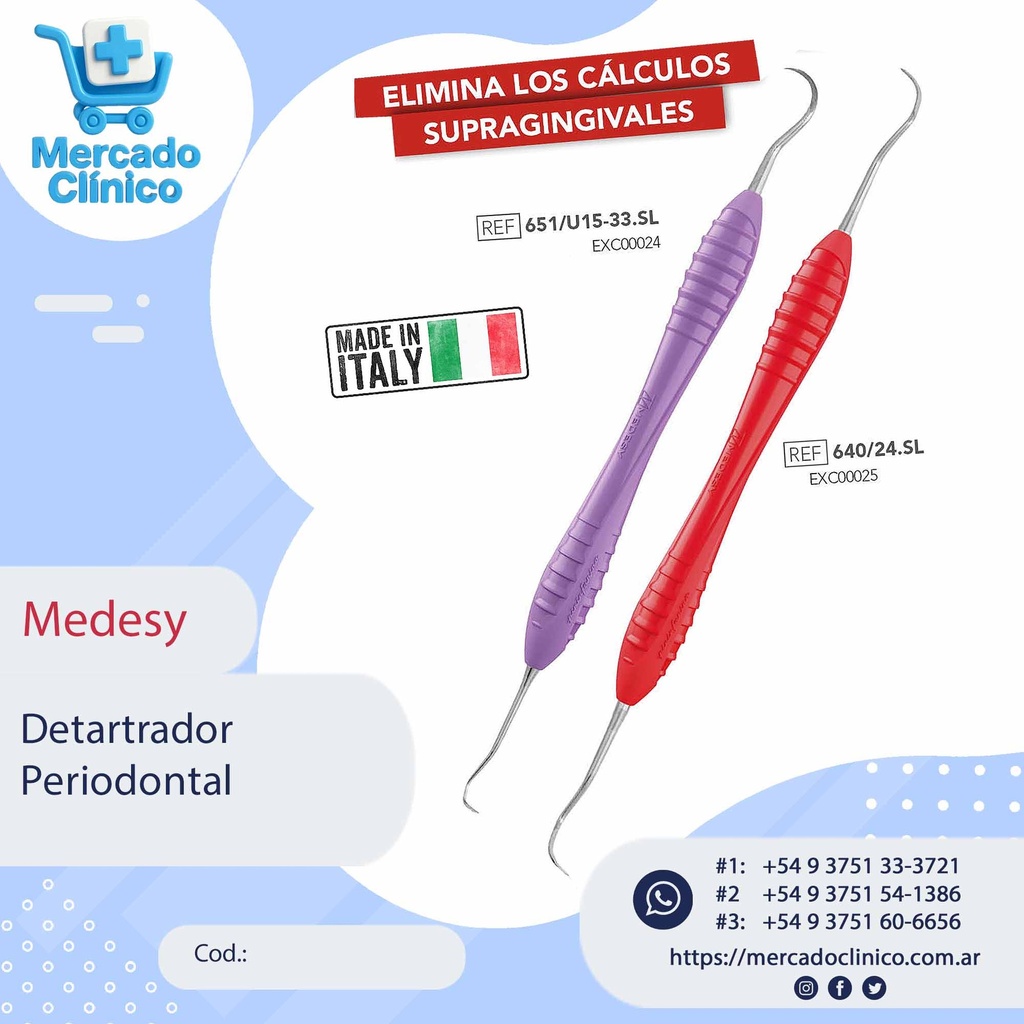 Detartrador Periodontal Supragingival  - Medesy