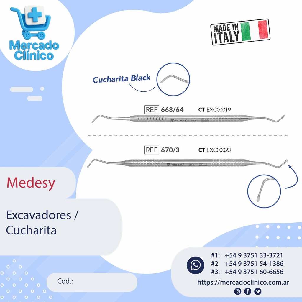 Excavadores / Cucharita - Medesy