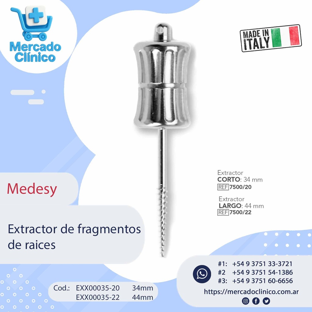 Extractor de Fragmentos de raices - Medesy