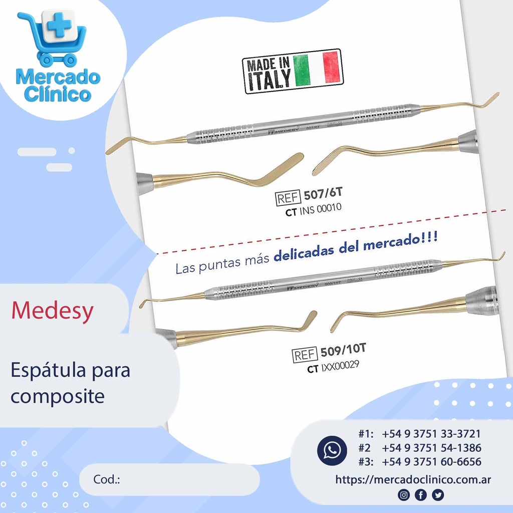 Espátula para composite - Medesy