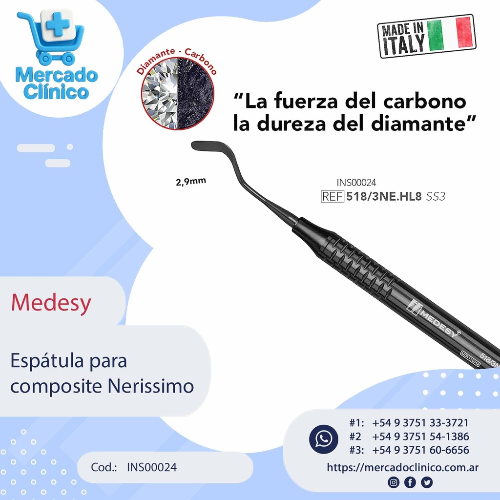 Espátula para composite Nerissimo- Medesy