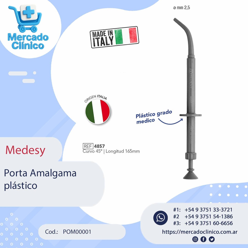 Porta Amalgama Plastico - Medesy
