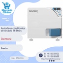Autoclave CON Bomba de secado 16 litros - Dentrex