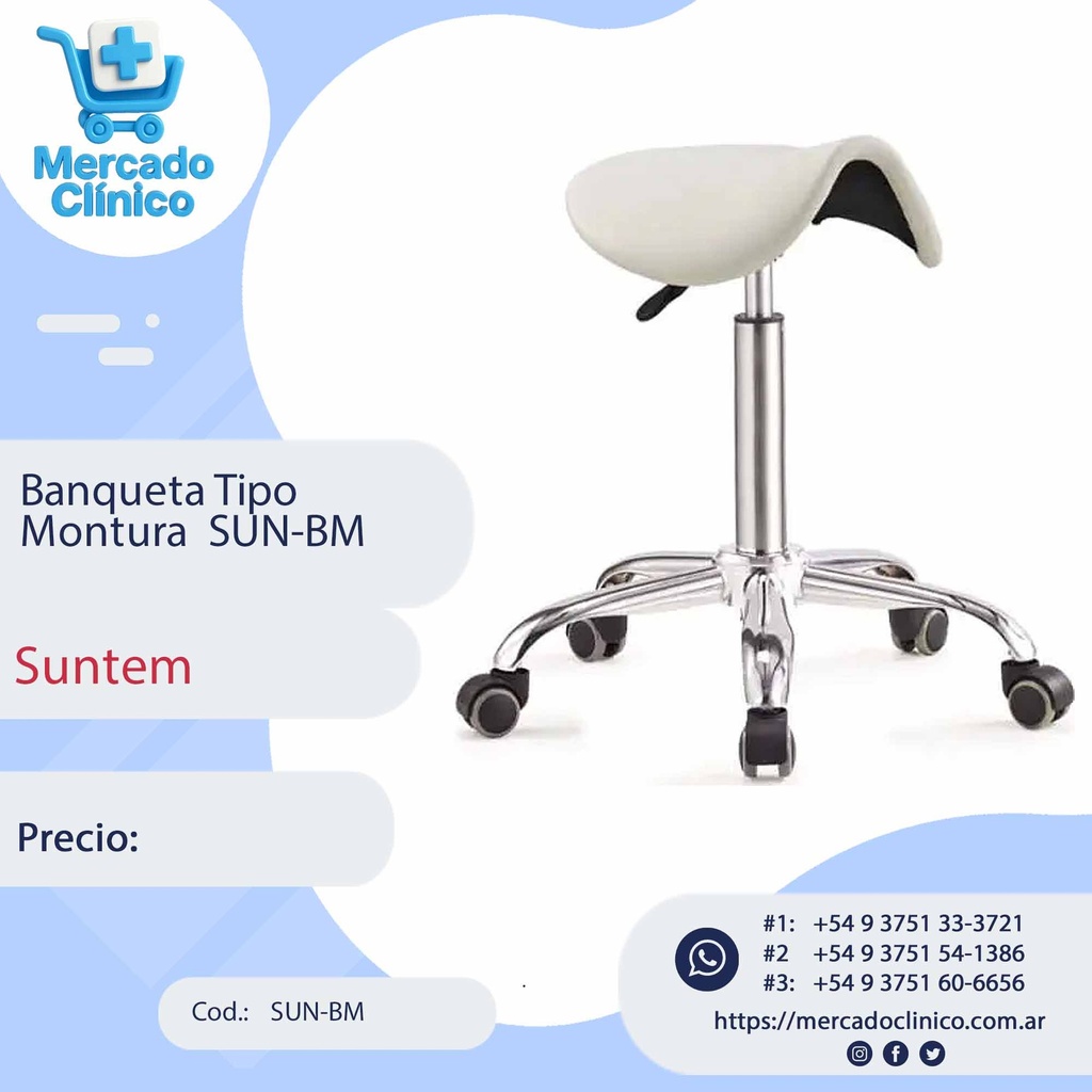 Banqueta Tipo  Montura  SUN-BM - Suntem