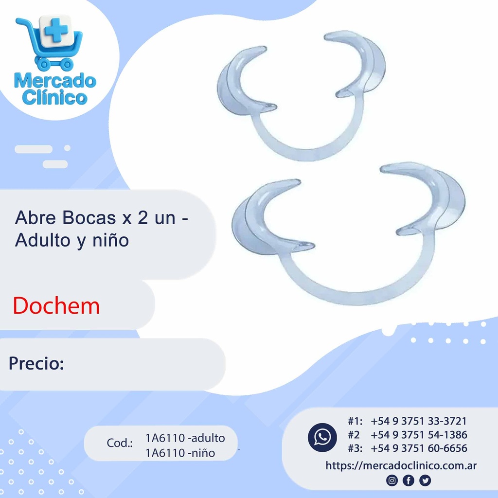 Abreboca x 2 unidades, tipo C  - Dochem