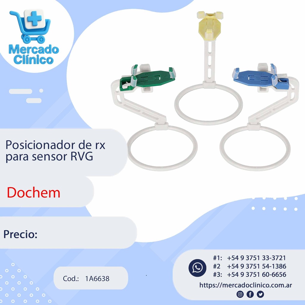 Posicionador de rx para sensor RVG - Dochem