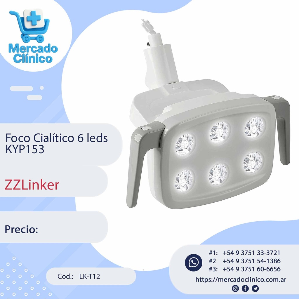 Foco Cialítico 6 leds KYP153 - ZZLinker